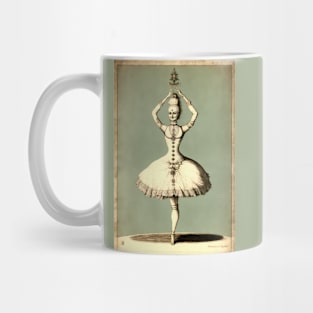 Classic Vintage Royal Ballerina Woman Posing Mug